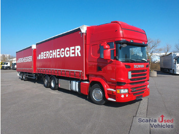 Camion à rideaux coulissants SCANIA R 450