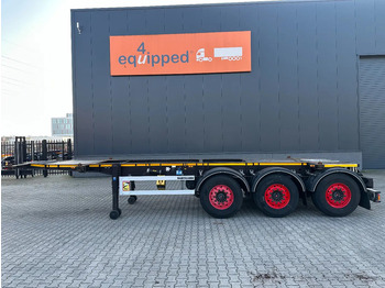 Semi-remorque porte-conteneur/ Caisse mobile Burg 20FT ADR (EX/II, EX/III, FL, AT) Chassis, empty weight: 3.690kg, SAF INTRADISC, 2x Liftaxle, NL-chassis, APK/ADR: 08-2025: photos 2