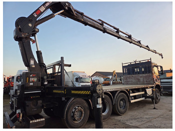 Camion plateau, Camion grue Mercedes Arocs 3240 8x4 Open Truck Crane HIAB X-HIDUO 258 E-7 7 extensions: photos 2