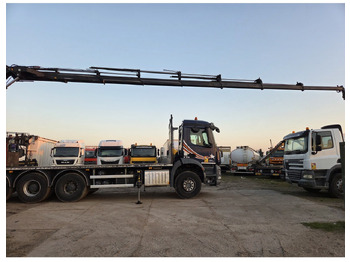 Camion plateau, Camion grue Mercedes Arocs 3240 8x4 Open Truck Crane HIAB X-HIDUO 258 E-7 7 extensions: photos 4