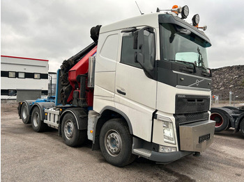 Camion porte-conteneur/ Caisse mobile, Camion grue Volvo FH 500 / HMF 6020 OK6 / 8X2: photos 3