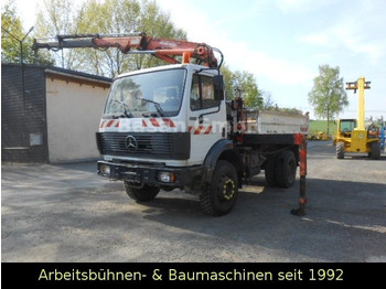 Camion benne, Camion grue Mercedes-Benz MB 1717 AK Kipper Allrad mit Kran Atlas 100.1: photos 4