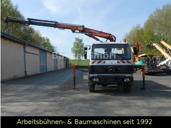 Camion benne, Camion grue Mercedes-Benz MB 1717 AK Kipper Allrad mit Kran Atlas 100.1: photos 5