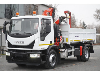 Camion grue IVECO Eurocargo 160-250 E6/ Fassi crane / 3-sided tipper / mileage 47 thousand. km!: photos 2