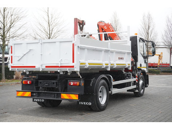 Camion grue IVECO Eurocargo 160-250 E6/ Fassi crane / 3-sided tipper / mileage 47 thousand. km!: photos 3