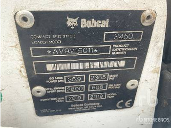 Mini chargeuse BOBCAT S450: photos 5