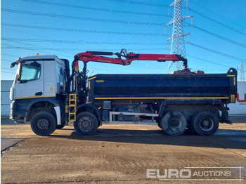 Camion benne, Camion grue 2015 Mercedes 8x4 Tipper Grab Lorry, Thompsons Body, Palfinger M125 Hydraulic Crane, Hydraulic Rotating Clamshell Bucket, Reverse Camera, A/C, Automatic Gearbox: photos 2