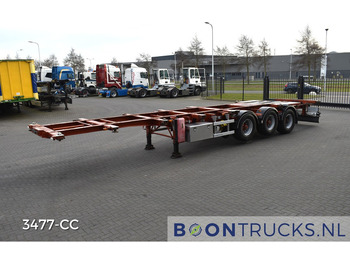 Semi-remorque porte-conteneur/ Caisse mobile Burg BPO 12-27 CCXHX TANK CHASSIS | 2x20-30-40ft * ADR * 2x LIFT AXLE * APK 09-2025: photos 5