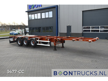 Semi-remorque porte-conteneur/ Caisse mobile Burg BPO 12-27 CCXHX TANK CHASSIS | 2x20-30-40ft * ADR * 2x LIFT AXLE * APK 09-2025: photos 4