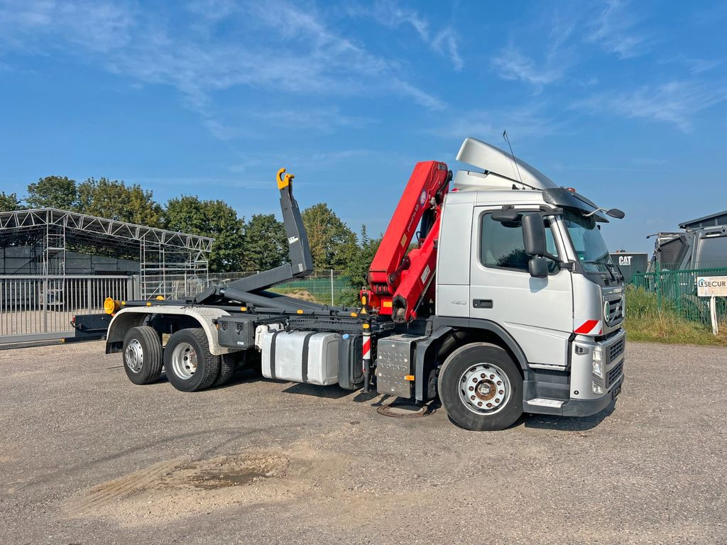 Camion grue, Camion ampliroll Volvo FM 420 6X2 Abroller mit Kran & Funk im Top Zust.: photos 12