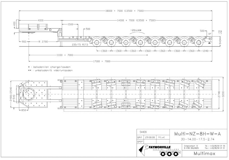 Semi-remorque surbaissé Faymonville Multimax STNZ 8 WA: photos 12