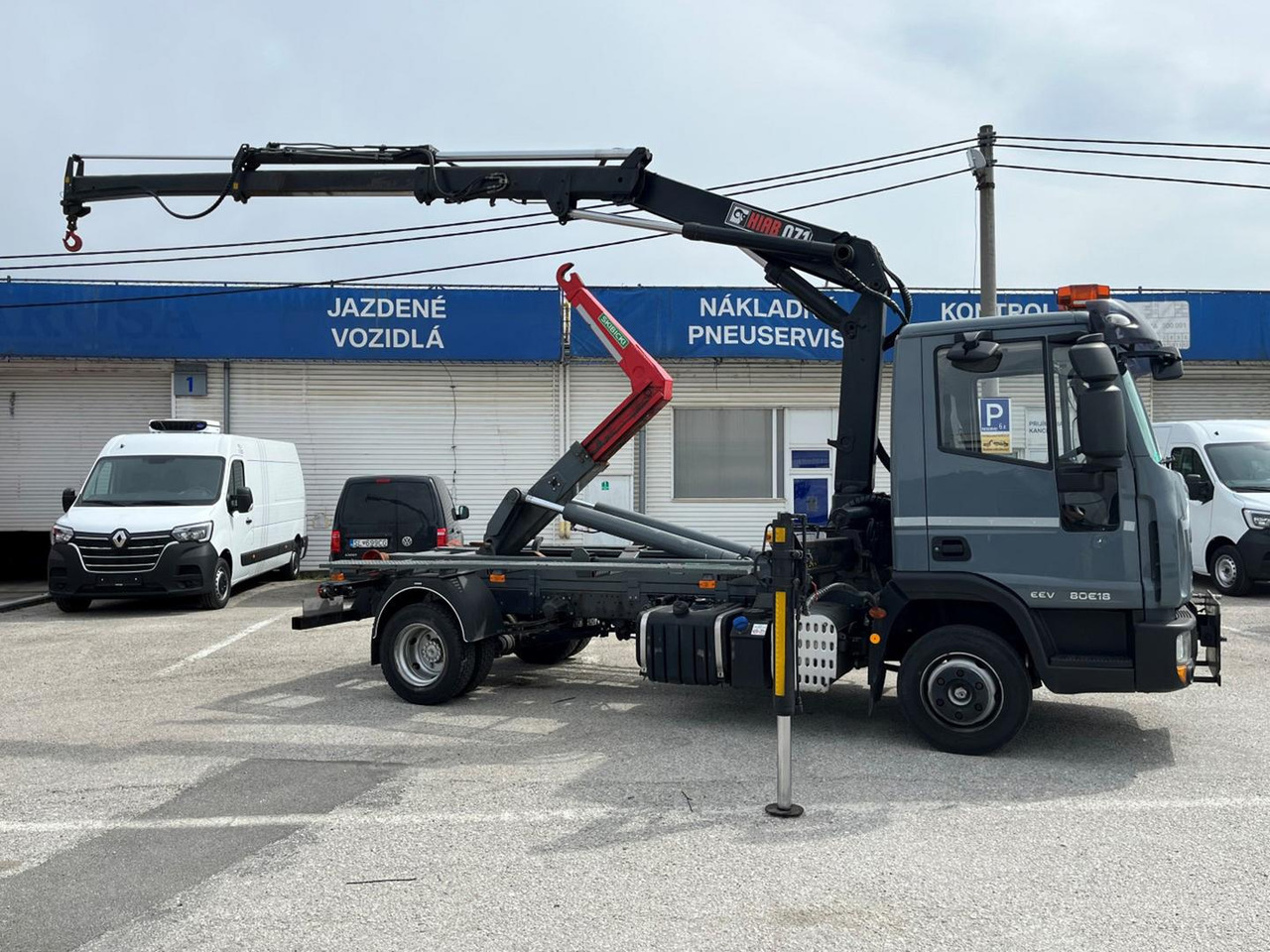 Camion ampliroll, Camion grue Iveco EuroCargo, 80E18, Hákový nosič kontajnerov: photos 10