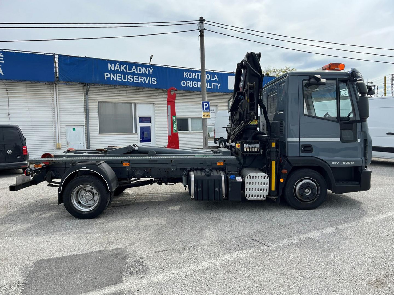 Camion ampliroll, Camion grue Iveco EuroCargo, 80E18, Hákový nosič kontajnerov: photos 9