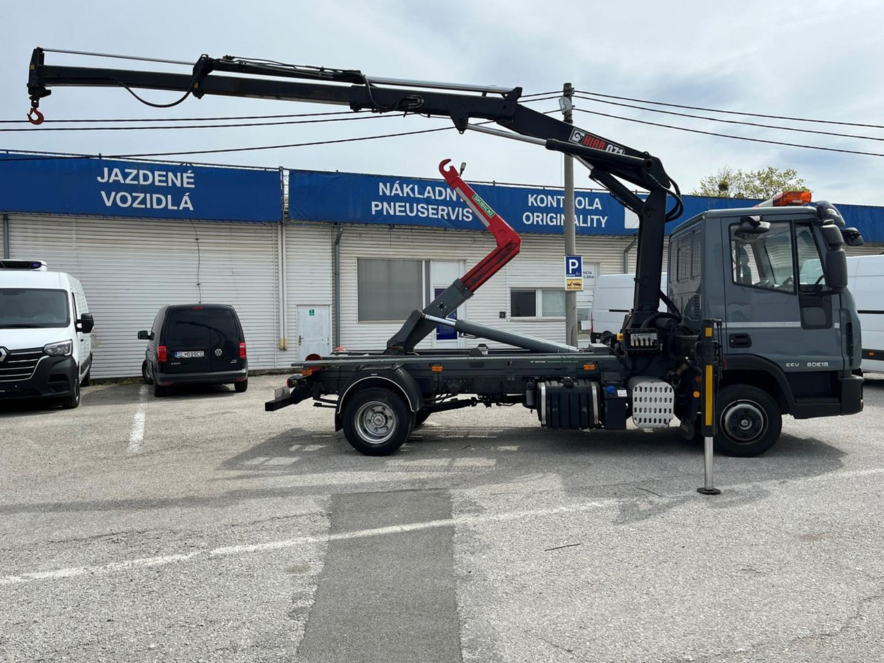 Camion ampliroll, Camion grue Iveco EuroCargo, 80E18, Hákový nosič kontajnerov: photos 11