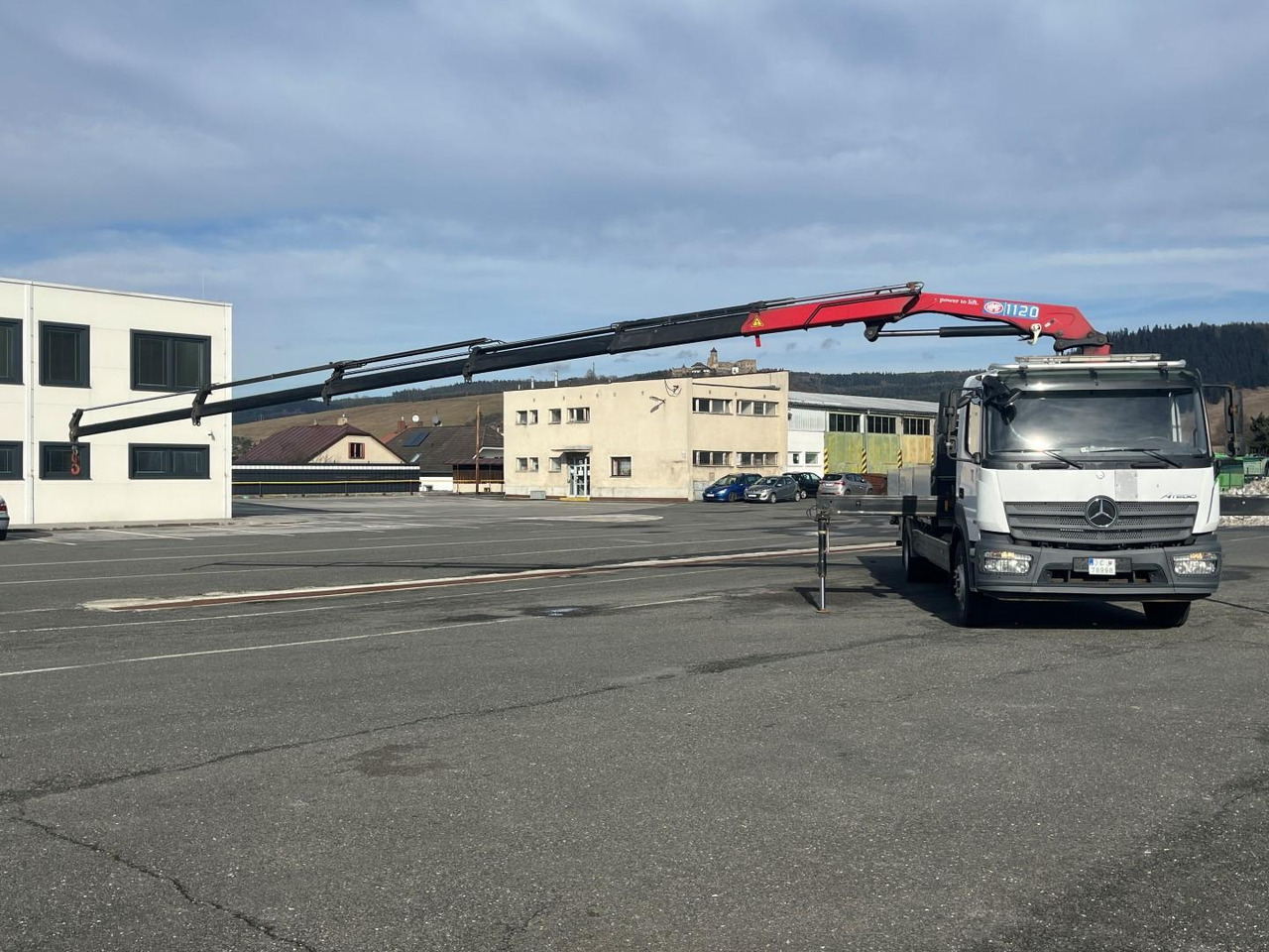 Camion plateau, Camion grue Mercedes truck ATEGO, 1527, Crane HMF 1120 - K5: photos 16 Camion plateau, Camion grue Mercedes truck ATEGO, 1527, Crane HMF 1120 - K5: photos 16