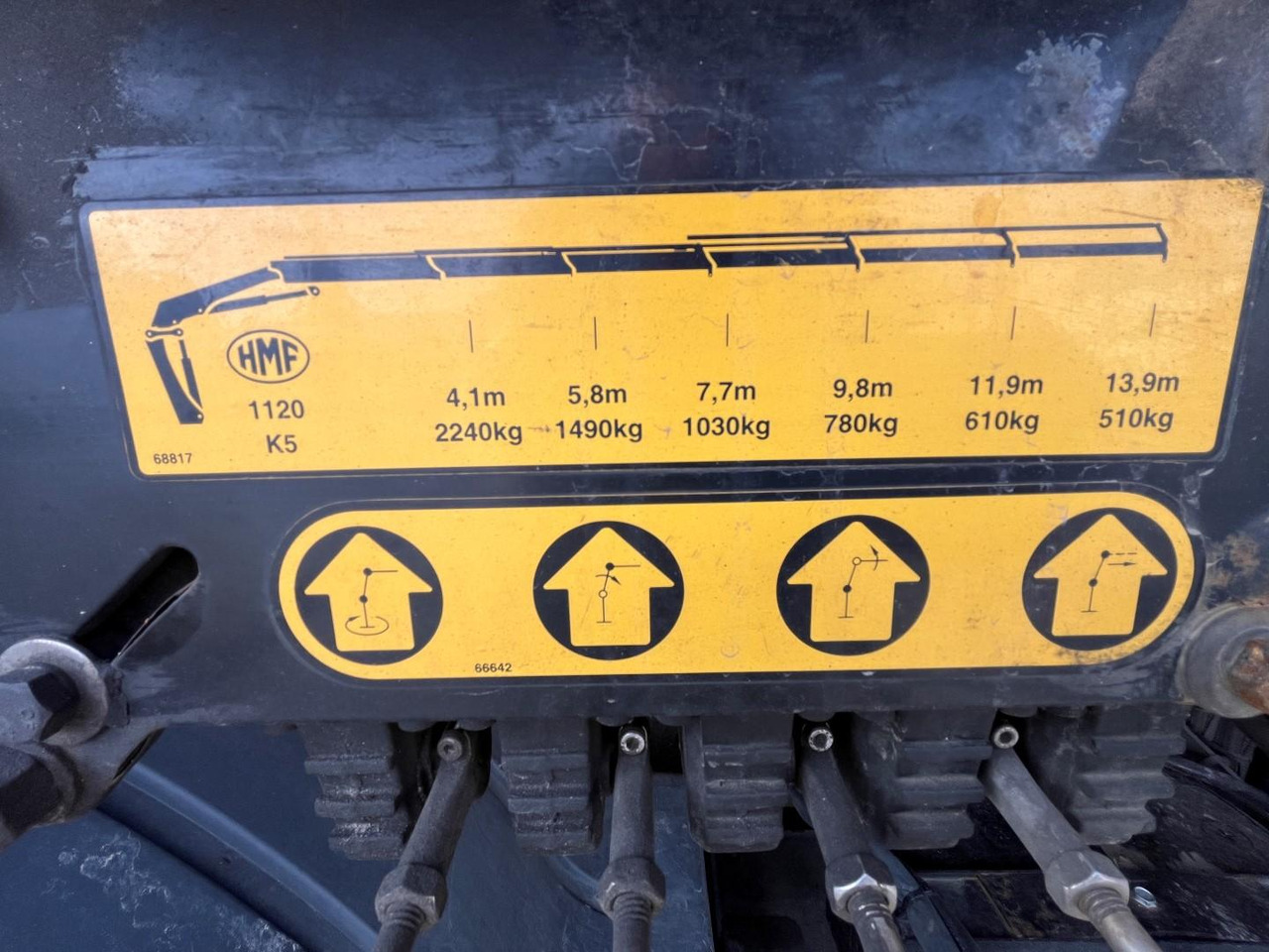 Camion plateau, Camion grue Mercedes truck ATEGO, 1527, Crane HMF 1120 - K5: photos 20 Camion plateau, Camion grue Mercedes truck ATEGO, 1527, Crane HMF 1120 - K5: photos 20