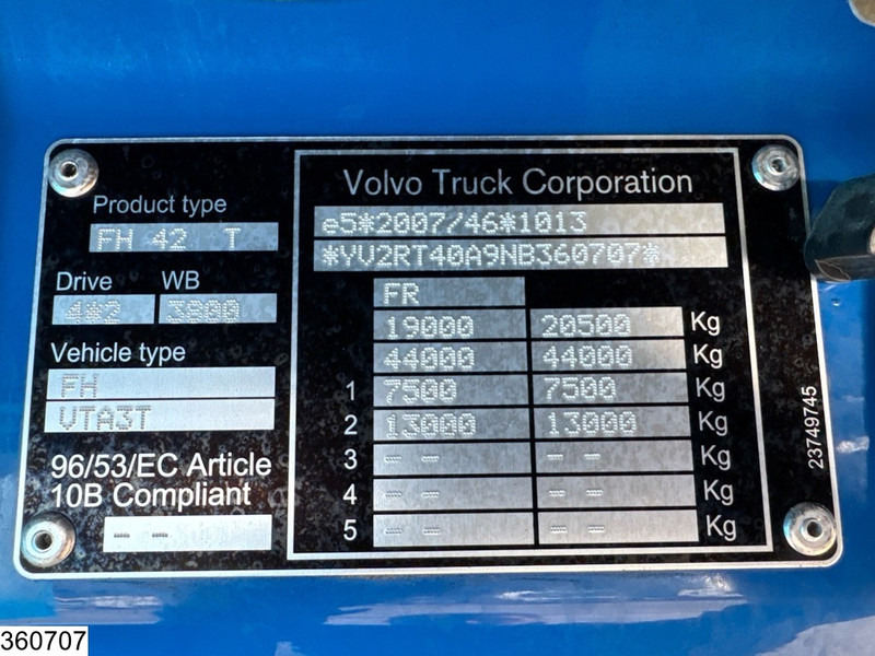 Tracteur routier Volvo FH 500 EURO 6, Standairco: photos 10