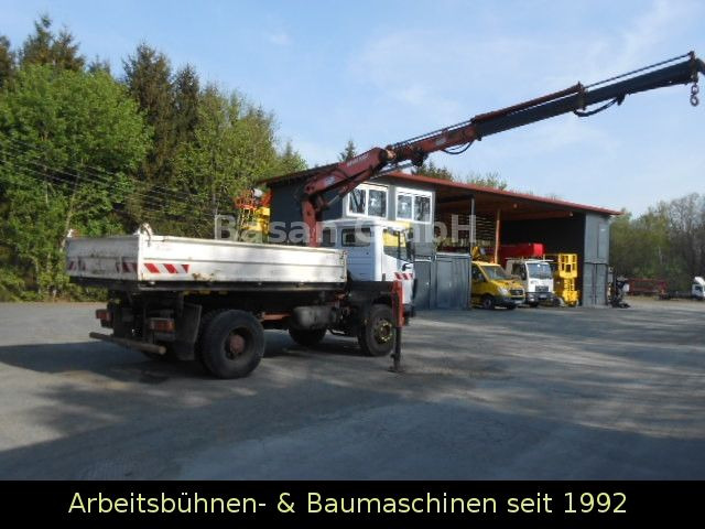 Camion benne, Camion grue Mercedes-Benz MB 1717 AK Kipper Allrad mit Kran Atlas 100.1: photos 7