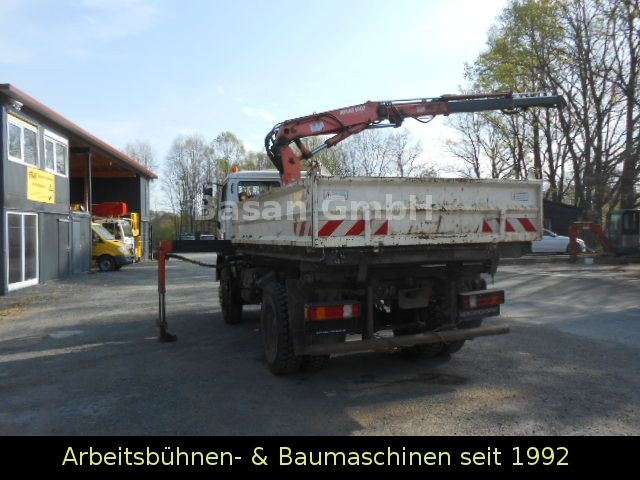 Camion benne, Camion grue Mercedes-Benz MB 1717 AK Kipper Allrad mit Kran Atlas 100.1: photos 9