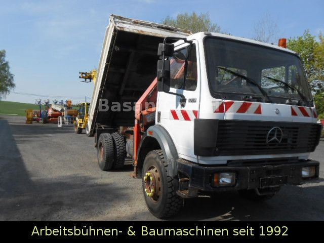 Camion benne, Camion grue Mercedes-Benz MB 1717 AK Kipper Allrad mit Kran Atlas 100.1: photos 27