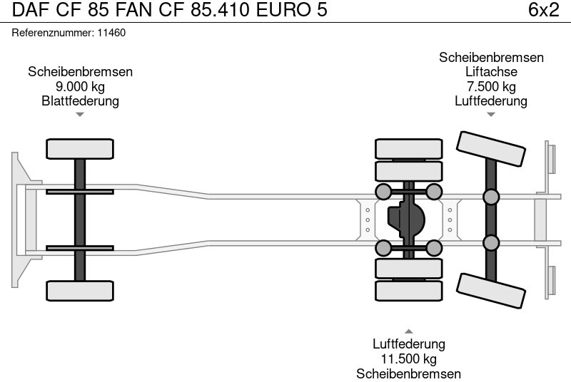Châssis cabine DAF CF 85 FAN CF 85.410 EURO 5: photos 15