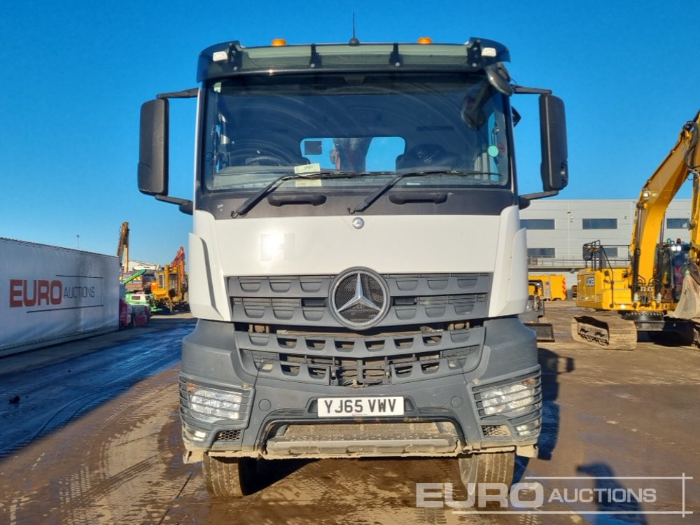 Camion benne, Camion grue 2015 Mercedes 8x4 Tipper Grab Lorry, Thompsons Body, Palfinger M125 Hydraulic Crane, Hydraulic Rotating Clamshell Bucket, Reverse Camera, A/C, Automatic Gearbox: photos 8